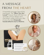 Forever Rose Bloom Box & Phantom Vase Combo, Silver Dipped Rose in a Personalized Gift Box That Says Mom You are Loved Embossed in Gold Foil, Unique & Everlasting Gift for Any Occasion - color: Silver Rose (Vase & Mom You Are Loved Box)