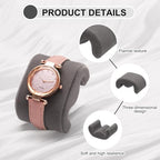 uxcell 2pcs Watch Case Pillows, M Shaped Watch Display Pillow Velvet Watch Cushion Replacement for Watch Bracelet Display Storage Gray - color: Gray