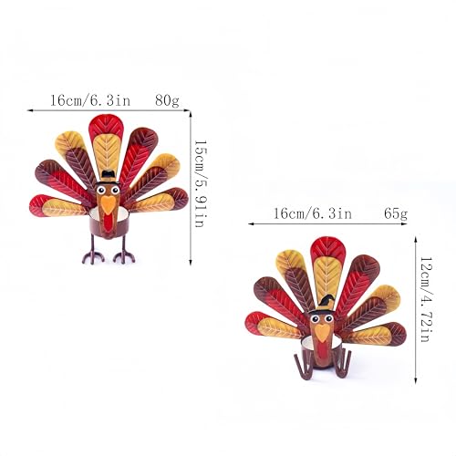 6 Pack Metal Turkey Tealight Candle Holders Thanksgiving Tea Lights Candle Holders Turkey Tea Lights Thanksgiving Decorations Home Table Decoration