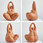 HAUCOZE Lady Sculpture Woman Figurine Gift Modern Home Decor Statue for Living Room Bedroom Office Polyresin 10 Inch