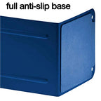 Acrimet Premium Metal Bookends (Heavy Duty) (Deep Blue Color) (1 Pair) - color: Dk Blue