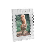 kitCom Crystal 5x7Inch Picture Frame, Wedding Frame Tabletop Display 5''x 7'', Tabletop Display Decor Wedding Frame(Fit 5x7 Max Photos), Clear with Gift Box - size: 5 x 7 inch
