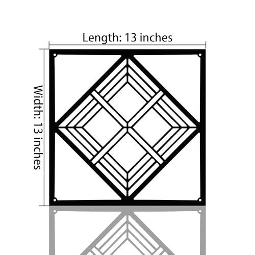 GlintHome Black Metal Wall Art - Geometry Minimalist 3D Textured Abstract Sculptures Wall Art for Living Room Office Garden Bedroom Bathroom Home Decor - color: Black-009, size: Small