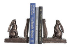 Creative Co-Op Bunny Rabbit Bookends, Set of 2, Bronze Finish - color: Bronze Finish
