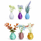 6 Packs Mini Vase Fridge Magnets, Magnetic Vases for Kitchen, Office, and Home Decor – Creative Floral Decorations