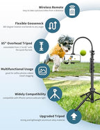 Nineigh Phone Tripod, 85" Tripod for Cell Phone iPhone with Gooseneck, Aluminum Tripods Stand for Video Recording Photo Vlog, Travel Cellphone Tripod with Remote Compatible with iPhone Android - size: 85 Inch
