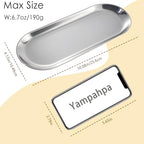 Stainless Steel Perfume Tray, Silver, 10" - 2 Pack - color: Silver, size: 10"