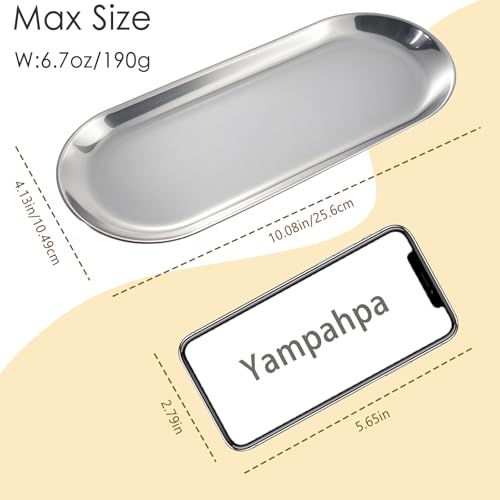Stainless Steel Perfume Tray, Silver, 10" - 2 Pack - color: Silver, size: 10"