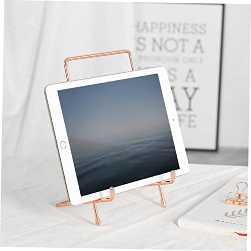 1pc Minimalist Iron Desktop Display Stand for Tablets Artwork and Books Metal Holder for Decor