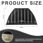 ABS Refrigerator Drip Catcher Tray for Refrigerators 4 x 9" Fridge Water Dispenser Drip Tray for Protects Water Spills and Maintain Hygiene Inside the Refrigerator