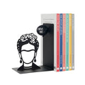 Balvi Frida Bookend – Decorative Metal Book Holder for Shelves and Desks, Ideal for Home and Office Décor, for Art Lovers and Readers – Sujetalibros