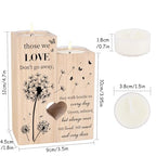 Sympathy Gifts for Loss of Loved One, Bereavement Candle Holders - Condolence Gift, Memorial Gifts for Mother Father Grandma