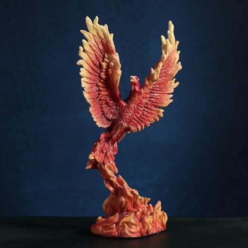 Veronese Design 6 1/4 Inch Phoenix Rising Resin Sculpture Hand Painted Figurine