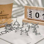 20pcs Small Silver Crystal Ball Sphere Holders - 2in Metal Crystal Stone Display Stand - color: Silver_Small-20pcs
