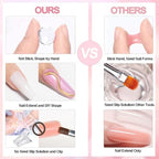 Solid Sculpture Builder Gel for Nails, 2.1oz Non-Sticky Hand 3d Solid Builder Sculpting Modeling Extension Gel for Nail Art Design, Clear