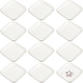 Shappy 12 Pcs Ceramic Jewelry Tray 4.5 in Ring Dish Bulk Decorative Trinket Dish for Bridal Christmas Birthdays Gifts - style: Square
