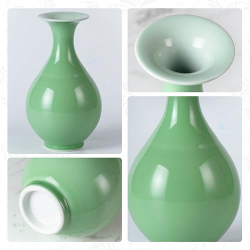 KAMMAK Colored Ceramic Vase, Beautiful Hand-Painted Decorative Vase, Modern Art Porcelain Vase for Flower Mantle Dining Table Centerpiece, Entryway Living Room Wedding Decoration, SS001 - style: SS001