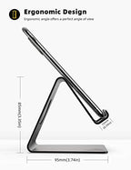 Lamicall Cell Phone Stand, Phone Dock: Cradle, Holder, Stand for Office Desk - Black - color: Black