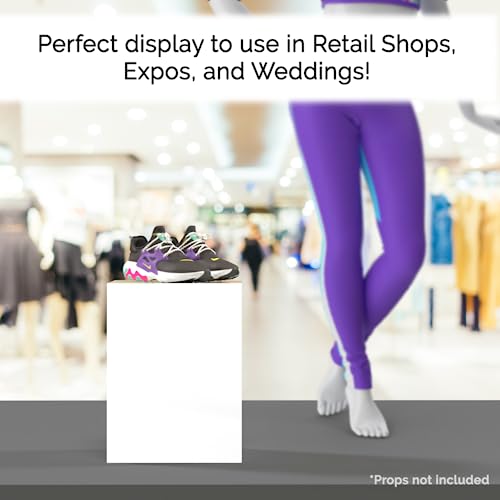 12" x 12" x 16" White Acrylic Display Box with One Open Side No Lid Versatile Tall Lucite Retail Product Riser or Merchandise Storage Bin by Marketing Holders - color: White, size: 12"w x 12"d x 16"h