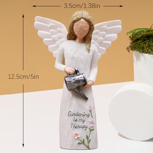 Gardening Gifts for Women, Gift for Gardeners Woman, Garden Gifts Women, Unique Gardening Gift, Garden Angel, Sculpted Hand-Painted Angel Figurine - style: gardening gifts