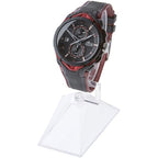 Plymor Clear Plastic Vertical or Horizontal Watch Display Stand (Pack of 2)