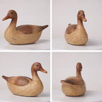 HAUCOZE Duck Statue Animal Figurine Decor Modern Home Sculpture Gift for Living Room Bedroom Table Desk 11.0 Inch