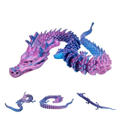 3D Printed Figurines Art Sculpture Toy Office Desk Shelf Decoration Colorful Abstract Sculpture Pieces Creative Display Decor - color: Dragon, size: F