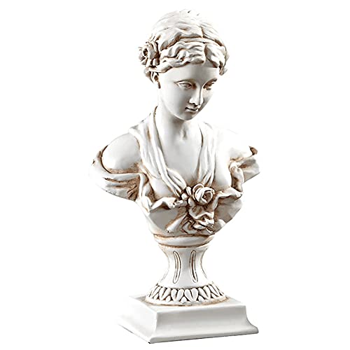 11.8" Classic Greek Venus de Milo Bust Statue, Resin Roman Goddess of Love and Beauty Sculpture Figurine for Home Décor, Large Antique - color: Venus - Large Antique