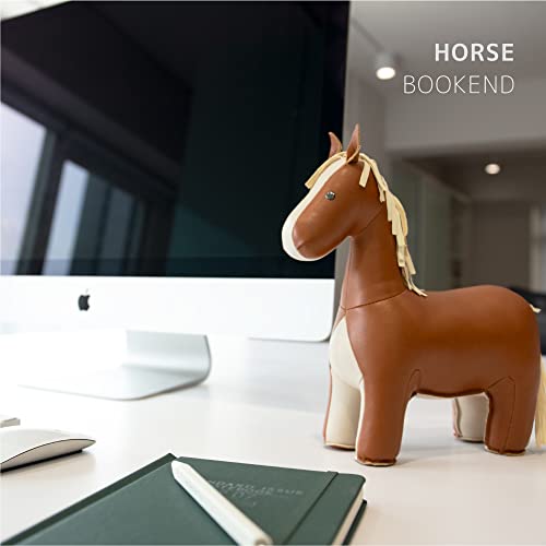 zuny, Classic Series Bookend Tan for Shelves, Office Decorative- Horse - color: Horse