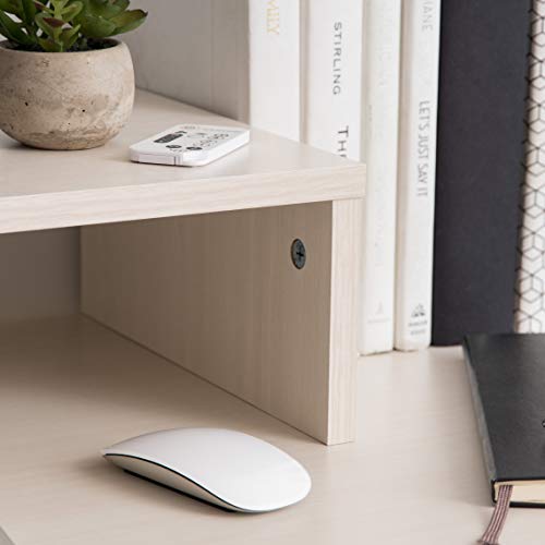 IRIS USA, Inc. Computer, Laptop, TV, Desk Top Riser, Ergonomic PC Monitor Stand, 1-Tier, White