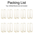 Gold Flower Stand for Table: 23.6” Tall Centerpiece Stand for Wedding Table Reception Floral Center Pieces with Home Decoration Party Event 10 PCS - size: 23.6 INCH-10PCS