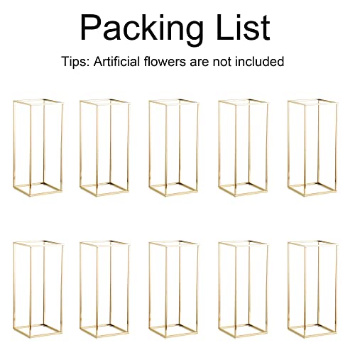 Gold Flower Stand for Table: 23.6” Tall Centerpiece Stand for Wedding Table Reception Floral Center Pieces with Home Decoration Party Event 10 PCS - size: 23.6 INCH-10PCS