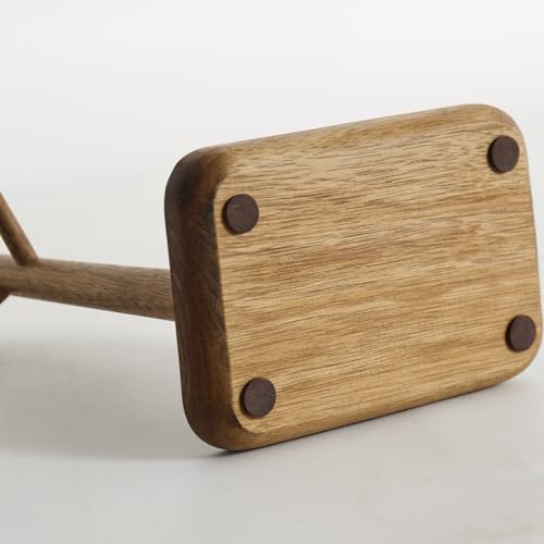 Solid Acacia Wood Key Tray and Bowl for Entryway Table - Jewelry Tray With 3 Hooks, Open Storage for Wallet, Glasses, Watches, Lipstick (Acacia, small) - color: Acacia, size: Small
