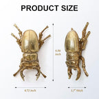 Gold Insect Wall Decor - Unique Bug and Beetle Design Gold Resin, Perfect for Victorian and Modern Home Decor