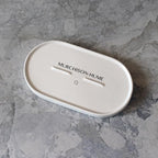 Elegant Ceramic Kitchen Sink Caddy, Bathroom Countertop Tray, Ceramic Vanity Tray - Durable, Heat-Resistant Design for Keys, Jewelry, and More - Dishwasher Safe, 7.5" x 4.1" x 0.8" - size: 7.5" x 4.1" x 0.8"