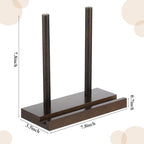RattanView Tabletop Wooden Display Stand Wooden Easel Book Display Holder 7.8 x 3.54 x 7.8 Inch Artwork Storage Rack for Picture Plate Frame Albums Record Magazine Tablet Canvas Board
