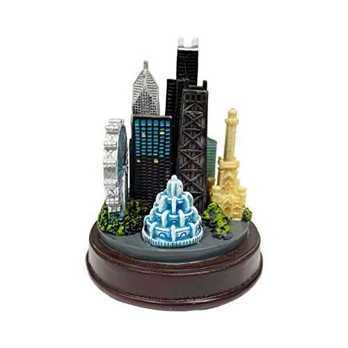 Chicago Statue, Chicago Skyline Statue Paperweight, Chicago Buildings