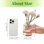 Hewory Small Bud Vases Set of 12: Clear Glass Vases for Flowers - Modern Bud Vase Bulk for Wedding Centerpieces Baby Shower Parties Rehearsal Dinner Table Decorations