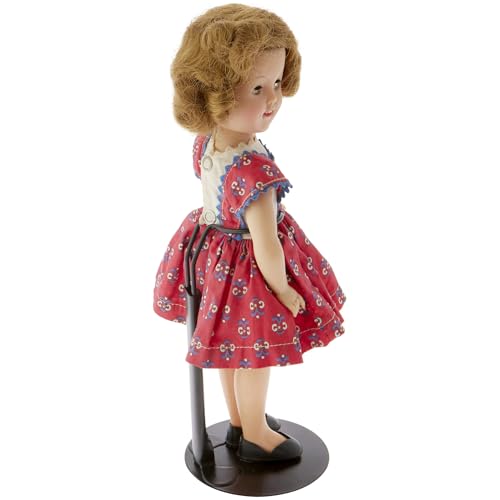 Plymor DSP-60B Black Adjustable Doll Stand, fits 10, 11, 12, 13, and 14 inch Dolls or Action Figures, Waist is 2" - 2.5" wide, 5.5" - 7" around - color: Black