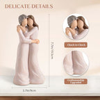Storieme Sentimental Gifts for Mom from Daughter: Mother Daughter Hugging Resin Figurines Sculpture - Mom's Gift for Birthday Mother's Day Christmas Home Decor - style: Hugging