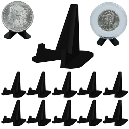 Pineapple Coin Display Stands Holder, Challenge Coin Display Stand, Small Easel Stand, Holder Stands for Challenge Coins, Medal, Poker Chip, Collectors (10 Pack)