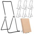 6 Pack 9.17 Inch Large Metal Book Stand for Display Adjustable Display Holder Easel Collector Stand for Home Office Back to School Books Frames Comic Plates Album CD Magazine - size: 9.17 Inch