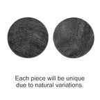 Creative Co-Op Marble Round Soapdish, Grey - color: Grey