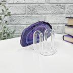 Plymor Clear Acrylic Ribbon-Style Display Easel, 1.875" H x 1.75" W x 2.625" D - size: 1.875" x 1.75" x 2.625"