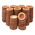 50 Pack Wooden Tealight Candle Holders – Exquisite 2-2.36 Inch Wood Votive Tealight Holder for Wedding, Event, and Home Decoration