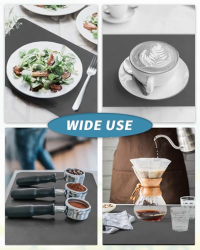 AMOAMI Coffee Mat - Hide Stain Rubber Backed Absorbent Dish Drying Mat for Kitchen Counter - Fits Under Coffee Maker or Machine - size: 16"X24"