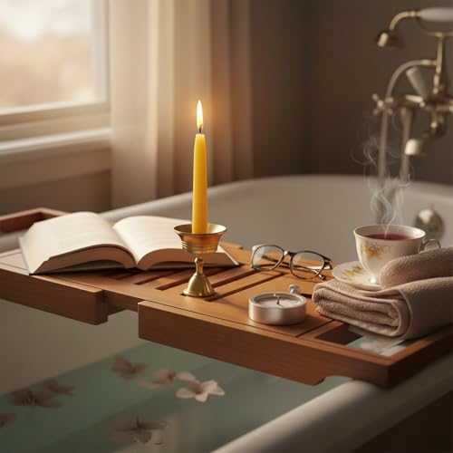 Luxury Beeswax Meditation Candles 20 Min – Mini Pure Beeswax Taper Candles with Brass Holder, Dripless 20 Minute Prayer Candles for Yoga Easter Saint Patrick’s Day, Wedding & Mother’s Day - color: 50pcs Beeswax Candles