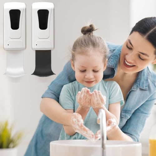 2PCS Dispenser Drip Tray Wall Mount Soap Dispenser Bracket,Laundry Detergent Drip Catcher Prevent Dripping and Spraying, Easy to Clean(Black - color: Black