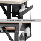 ZhiYo 16.5 Inch Sturdy Under Desk Cable Management Tray, Metal Cable Tray Under Desk, Black Table Management Basket, Wire Hider 1 Pack - size: 16.5in L - Screw-In