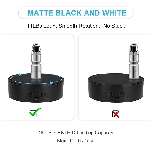 Motorized Rotating Display Stand, 5in/11lbs Load, 360° Rotating Platform for Jewelry Watch 3D Models Cake, Electric Spinning Display Stand for Live Show, Products Video shoot